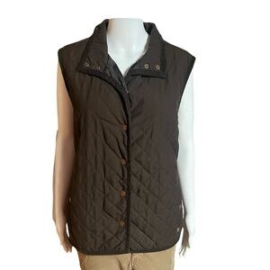 Liz Claiborne Quilted Button Vest